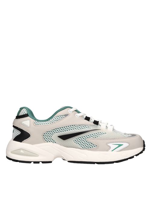 Sneakers in pelle e tessuto D.A.T.E. | SN23 MESHBIANCO-VERDE